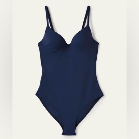 NWT Boden Sweetheart Cup Size Swimsuit Sz 34D Navy blue B1 - Picture 5 of 7